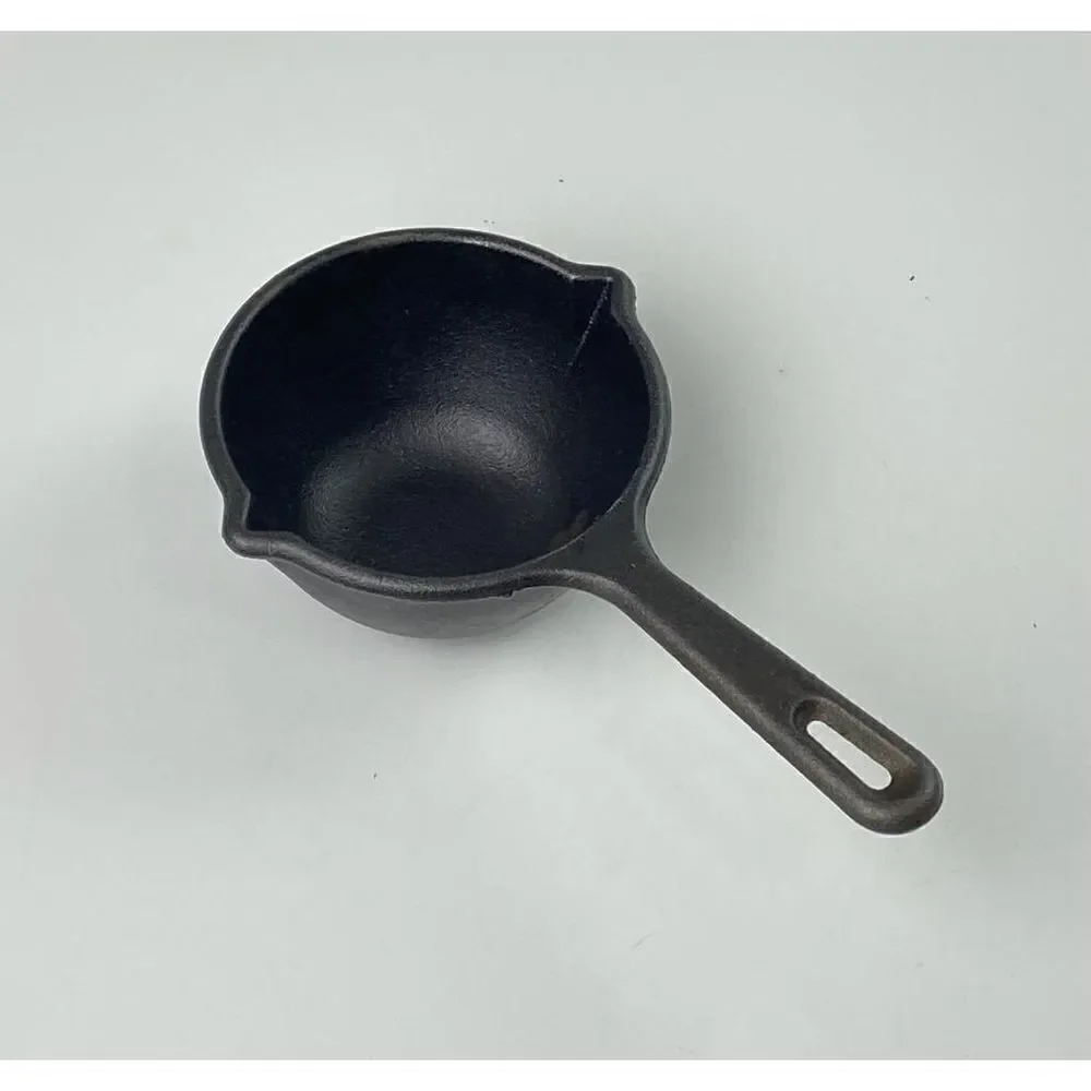 VTG Lodge Cast Iron MPR Small Double Spout 2 Cup Ladle Melting Dipper Pot USA CQ